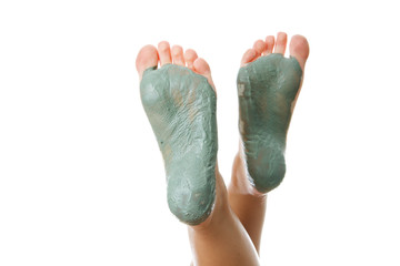 Foot Care. Mud treatment.