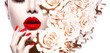 © Subbotina Anna - Fashion Sexy Woman with Flowers. Vogue Style Model