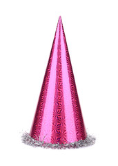 Purple party hat cone.