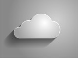 Fototapeta  - 3d Vector illustration of a cloud icon