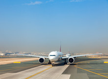 Planes on taxiway
