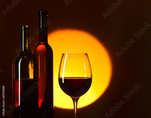 Board z aluminiowym obramowaniem Czerwone wino