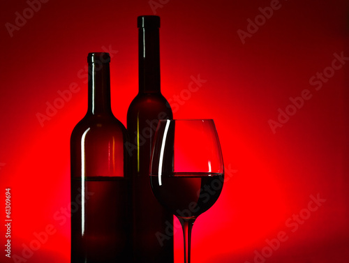 Board z aluminiowym obramowaniem Czerwone wino