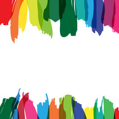Wall Mural - colored splashes in abstract shape