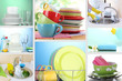 © Africa Studio - Collage of washing dishes close-up