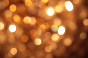 Fototapete - abstract blurred circular bokeh lights background