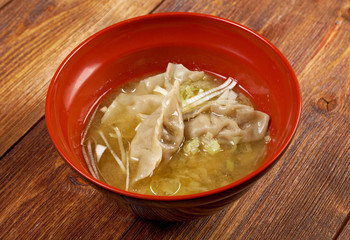 Canvas Print - Dim-sum call Gyoza, asian tradition food.