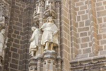 Person Statue Decorating The Cathedral Of Toledo
