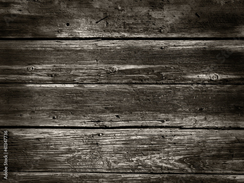 Board z aluminiowym obramowaniem Stare drewniane tło z drewna ściany domów - sepia