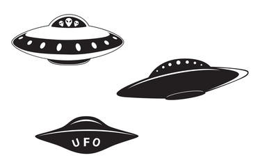 set of flying saucers