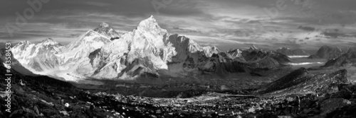 Fotoboard na płycie Wieczorny widok na Everest i Nuptse
