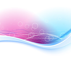 Canvas Print - Modern transparent background with blue border