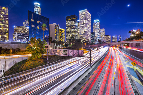 Naklejka samoprzylepna Centrum Los Angeles