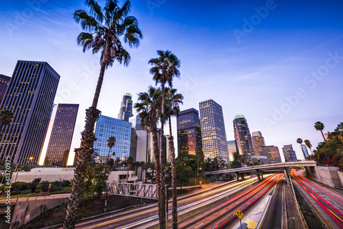 Board z aluminiowym obramowaniem Centrum Los Angeles