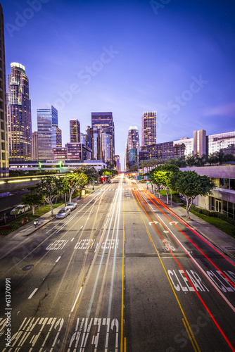 Naklejka samoprzylepna Centrum Los Angeles