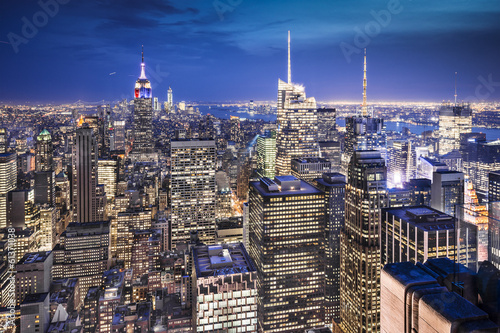Board z aluminiowym obramowaniem Nowy Jork na Manhattanie Midtown