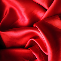 Smooth elegant red silk can use as background