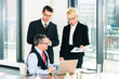 © Kzenon - Business - meeting in office, people working with document