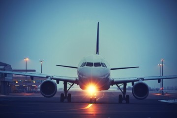 Airport at night