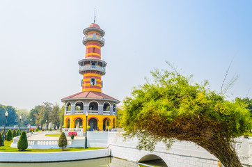 Canvas Print - Tower in bang pa-in palace