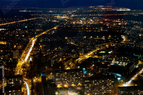 Naklejka dekoracyjna city by night