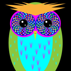 Psychedelic Owl 2