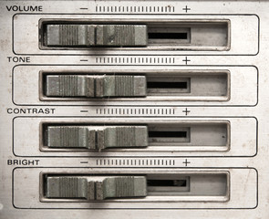 Analog tv control panel