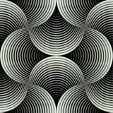 Fototapeta Perspektywa 3d - Ornate Geometric Petals Grid, Abstract Vector Seamless Pattern