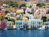 Fototapeta  - Greece icon - Symi island