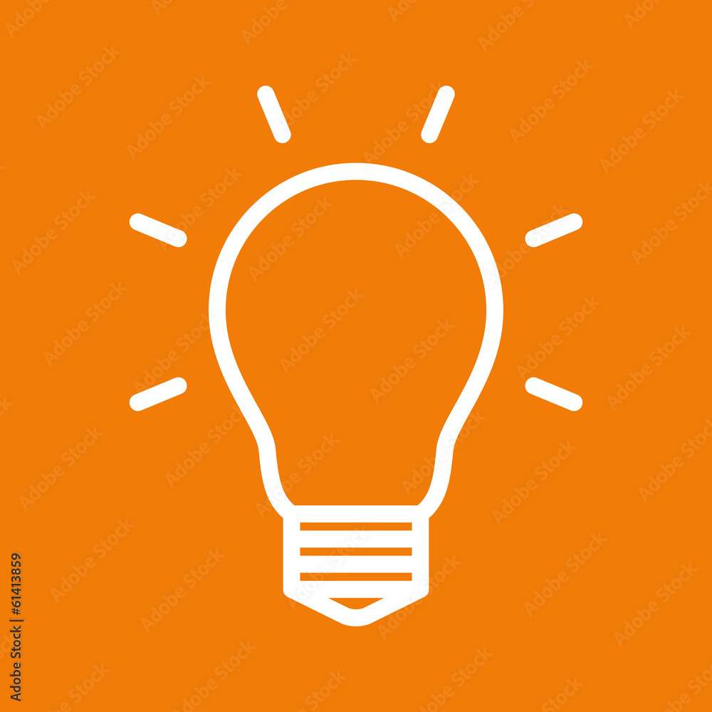Bulb symbol Stock Vector | Adobe Stock