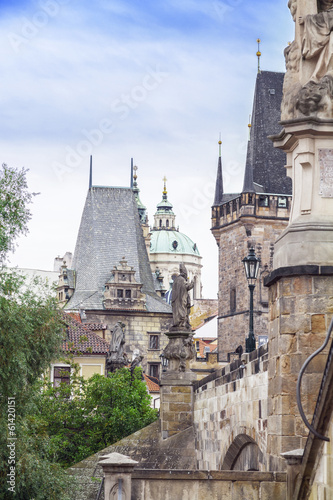 Obraz na płótnie canvas czteroczęściowy "tetraptyk" Praga, Republika Czeska.