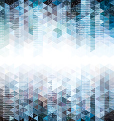 Leinwandbilder - Abstract urban geometric background with copy space.