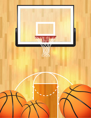 Sticker - Basketball Background