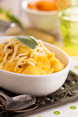 Wall Mural - Macaroni and cheese with butternut squash