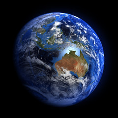 Wall Mural - The Earth from space showing Australia and Indonesia.