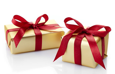 two gift boxes