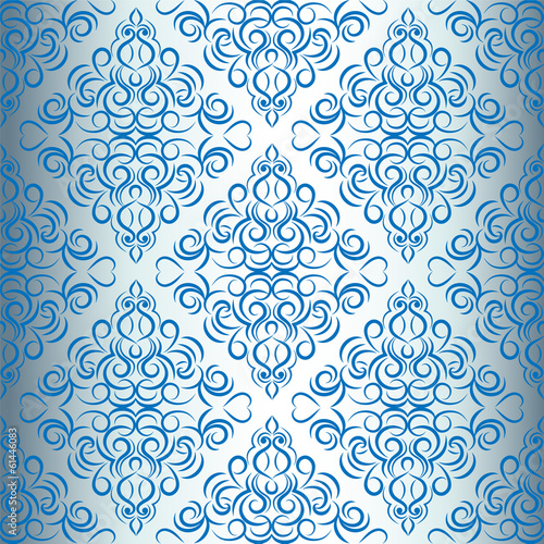 Board z aluminiowym obramowaniem Bez szwu wallpaper.damask pattern.floral tle