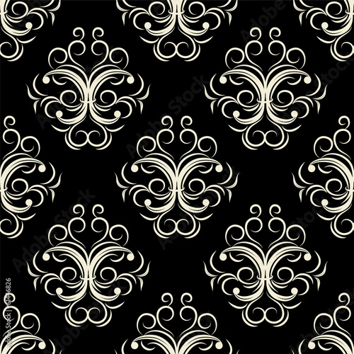 Board z aluminiowym obramowaniem Bez szwu wallpaper.damask pattern.floral tle