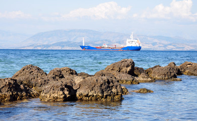 ship at sea, Greece, Europe