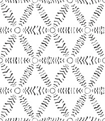 Poster - Seamless Abstract Hand Drawn Vector Pattern