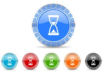 time icon vector set