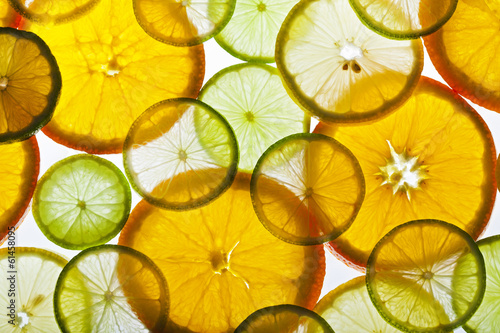 Tapeta ścienna na wymiar Zitrone | Limette | Orange