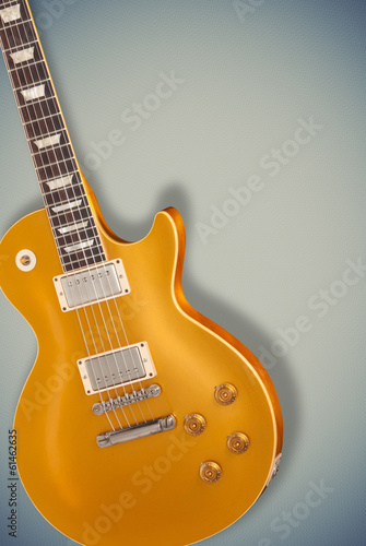 Obraz na płótnie canvas dwuczęściowy "dyptyk" Vintage, złota, najlepsza gitara