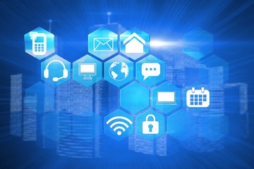 Aufkleber - Composite image of computer applications
