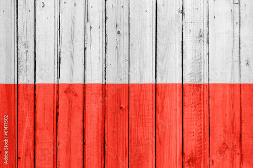 Board z aluminiowym obramowaniem Polska flaga