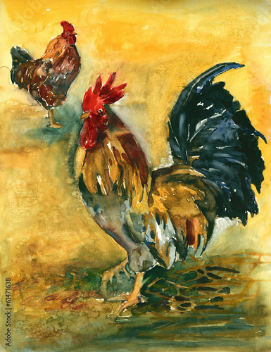 Naklejka dekoracyjna Chicken