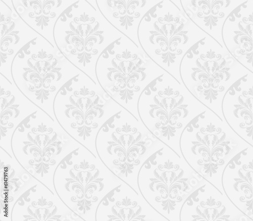 Obraz na płótnie canvas trzyczęściowy "tryptyk" Barok bezszwowe wzór