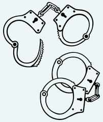 Poster - Handcuffs silhouettes