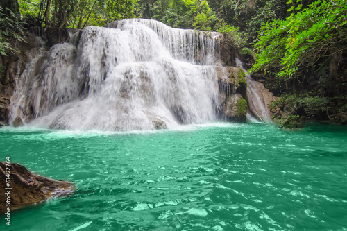 Fotoboard na płycie Głęboki las wodospad w kanchanaburi