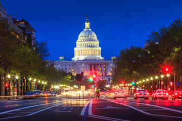 Fototapete - Capitol building in Washington DC